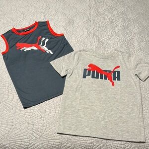 2 Puma Kid’s Shirts (1 Tank and 1 Tee), EUC, Size 7